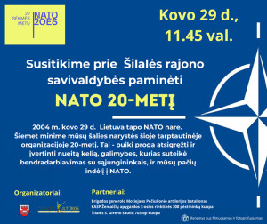 Šilalėje bus minimas Lietuvos narystės NATO 20-metis