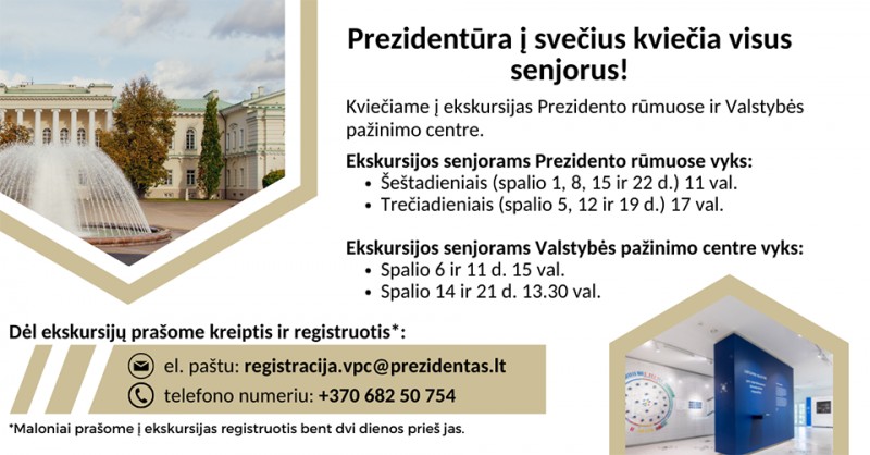 Prezidentūra į svečius kviečia visus senjorus!