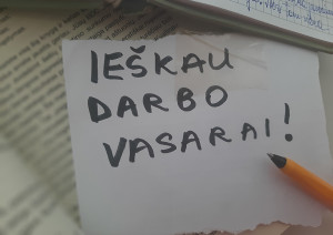 Moksleiviai aktyviai ieško darbo vasarai