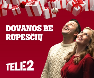 Kalėdinės dovanos šiemet atkeliauja be rūpesčių: „Tele2“ pasiūlymai visai šeimai