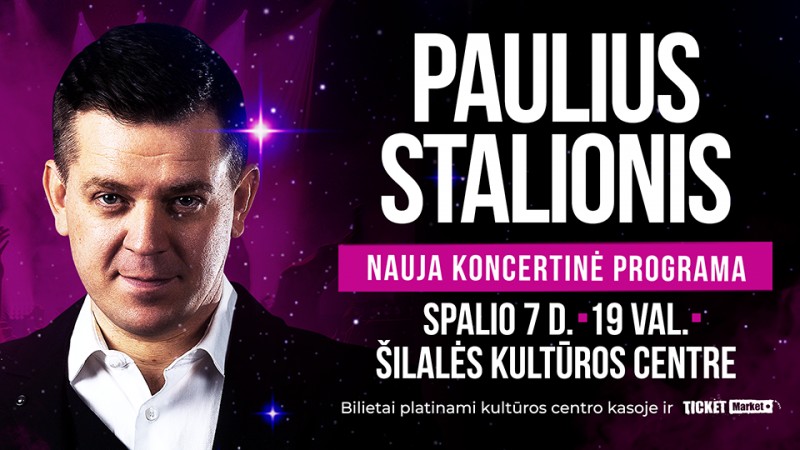 Kviečiame į Pauliaus Stalionio koncertą!