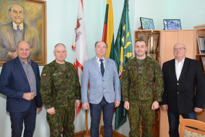 Susitikimo dalyviai (iš kairės): V. Jasevičius, E. Paluckas, J. Žymančius, V. Jeriominas, R. Stankaitis