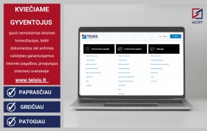 Valstybės garantuojama teisinė pagalba – elektroniniu būdu