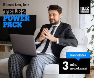 &bdquo;Tele2 Power Pack&ldquo; &ndash; paslaugų paketas pritaikytas, nuotoliniam darbui