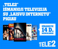 Nauji išmaniosios „Tele2” televizijos pasiūlymai