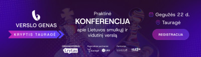 Lrytas plečia ribas: regione pirmą kartą vyks konferencija &bdquo;Verslo genas&ldquo;, &scaron;iemet &ndash; Tauragėje