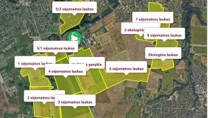 Skaitmeninis interaktyvus Mokomojo ūkio laukų žemėlapis leidžia susipažinti su auginimo technologijomis, sėjomaina Nuotr. iš www.zua.vdu.lt