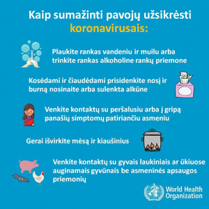 I&scaron; kur atsiranda koronavirusai? Rekomendacijos gyventojams