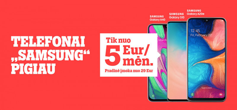 „Tele2“ vasaros pasiūlymas: „Samsung“ telefonai – tik nuo 5 Eur/mėn., o neriboti GB – dovanų