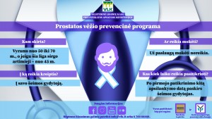 Dėl prostatos vėžio pasitikrina kas ketvirtas vyras