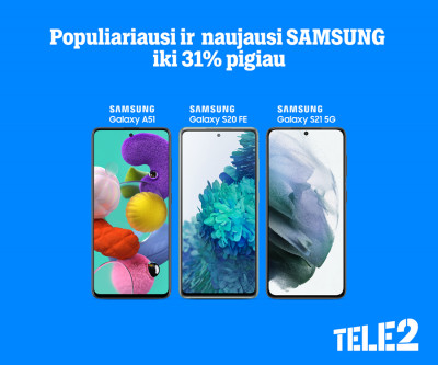 Nuolaidos telefonams ir išmanioji televizija – už itin patrauklią kainą