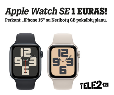 „Tele2“ pristato eSIM paslaugą „Apple“ laikrodžiams: išskirtinėmis sąlygomis