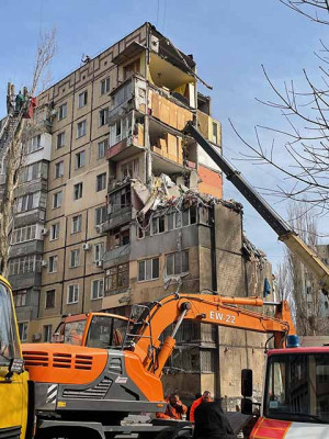Odesa gedi drono pražudytų vaikų