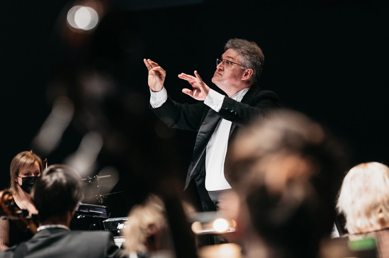 KVMT vyriausiasis dirigentas Tomas Ambrozaitis.Domo Rimeikos nuotr.