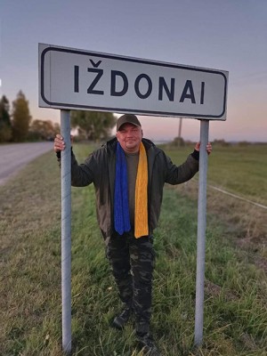 K. Gudauskas džiaugiasi aplankęs Iž­donus – tėvo ir senelių kaimą