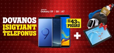 „Tele2“ Kalėdos: telefonai iki 43 proc. pigiau, o kartu su planais – dovanos