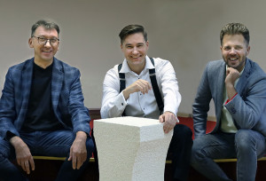 Iš kairės: A. Kazlauskas, A. Apšega, A. Šaulys