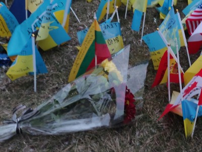 Kyjivo Maidano aikštėje atsirado vėliavėlė su kovose Chersone žuvusio lietuvio pavarde